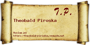 Theobald Piroska névjegykártya